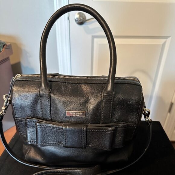KATE SPADE ALICE COURT KAIYA CONVERTIBLE BLACK SATCHEL CROSSBODY BAG - Picture 1 of 8